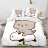 Premium Cartoon Peach Cat Duvet Cover Goma Cute Cats Duvet Cover Interesting Cat Queen King Size For Children Girls Bedroom Decorations
