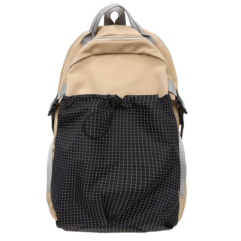 Large-capacity, Lightweight Backpack for Both Men and Women with Contrasting Colors, High Appearance Level, Casual and Versatile Travel Backpack