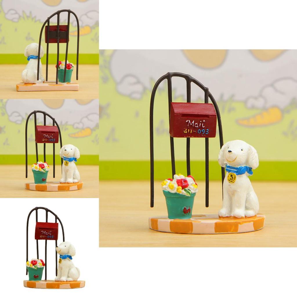 Small Fresh 3d Resin Dog Flower Pot With Creative Garden Ornament For Office And Home