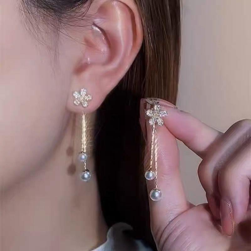Elegant Silver Needle Butterfly Tassel Earrings: Unique High-End Fairy Design for a Cool, Feminine Touch