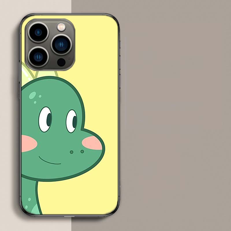 

A Whimsical Dinosaur Phone Case For Iphone 17 Air 15 Pro 14 Plus 16 Pro Max 17E 16E 12 13 Mini 11 Cover Cute Fundas iPhone 13 Mini
