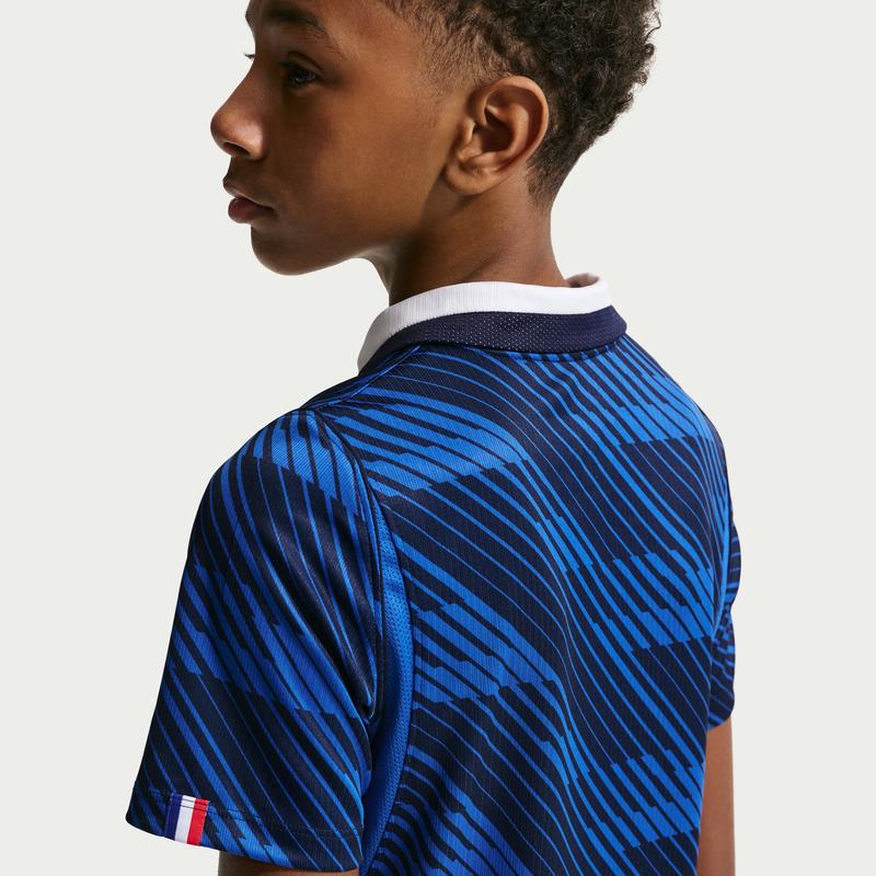 Nike Stagione 2026 Squadra Francese Ragazzi Grandi Maglia da Calcio Asciugatura Rapida Estate Nuovi Ragazzi e Ragazze NIKE IB5129