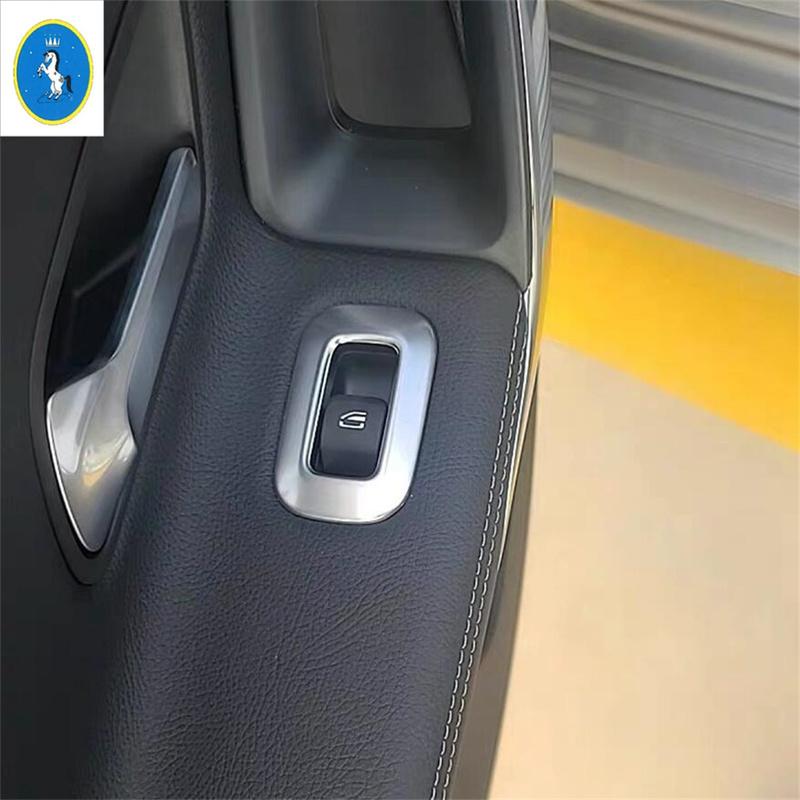 ABS Auto Interior Glass Window Lift Switch Button Panel Decor Cover Trim Accessories For Benz A Class W177 A200 A220  - 2024