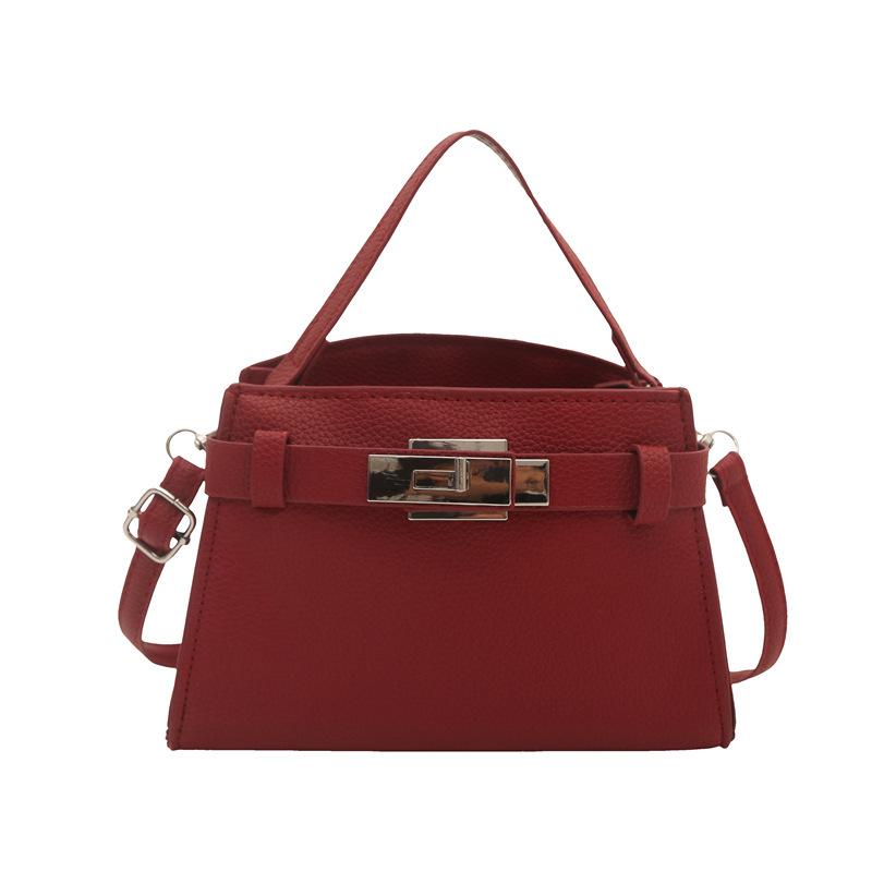 New Fashion Korean Bag, Small Fresh Texture, Shoulder Bag, Niche Simple Commuting, Shopping, Small Square Bag Girl