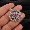 Amethyst Gemstone 925 Sterling Silver Jewelry Pendant 1.48" Mother's Day Gift CP-29-4
