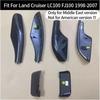 Car Roof Rails Rack End Cover Shel Replacement 4pcs Fit for Land Cruiser LC100 FJ100 1998-2007(Black)