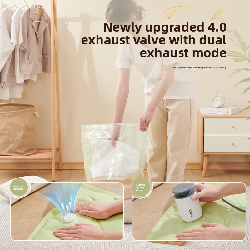 No-Pump Vacuum Bag Compression Bag Storage Organizer Packing Artifact Household Clothes Quilt Special Bag
