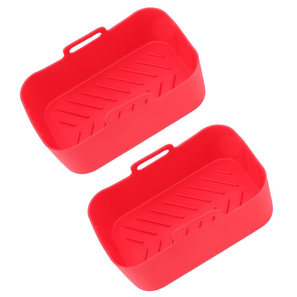 Silicone Air Cooker Pot for Ninja DZ201 Foodi 8QT Dual Fryer With Brush and Clip Cooking
