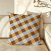 Art PPlaid PPatterns Cushion Cover Pillow Case Antidustmite Pillowcase Silky Short Plush Sofa Cushion Cover hot