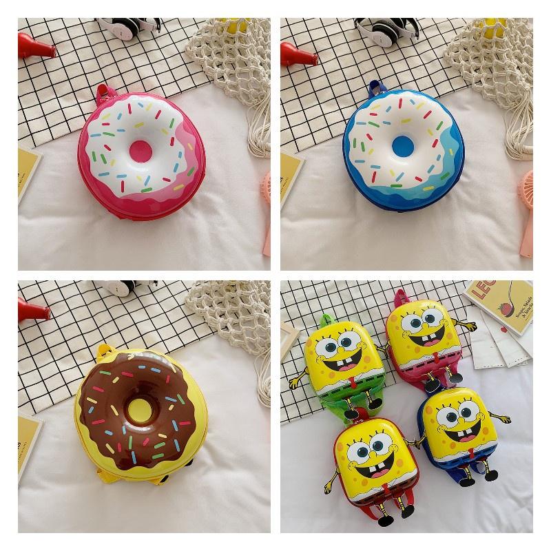 Sweet Donut Eggshell Backpack For Kindergarten Kids Cute And Durable