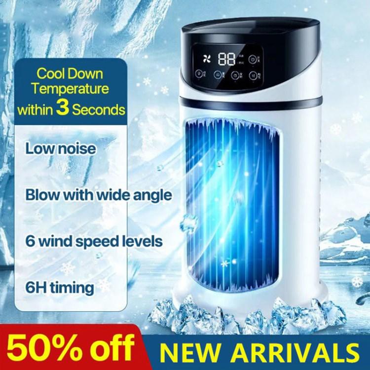 

Timing Air Cooler Humidification Air Conditioning Fan USB Cooling Fan White