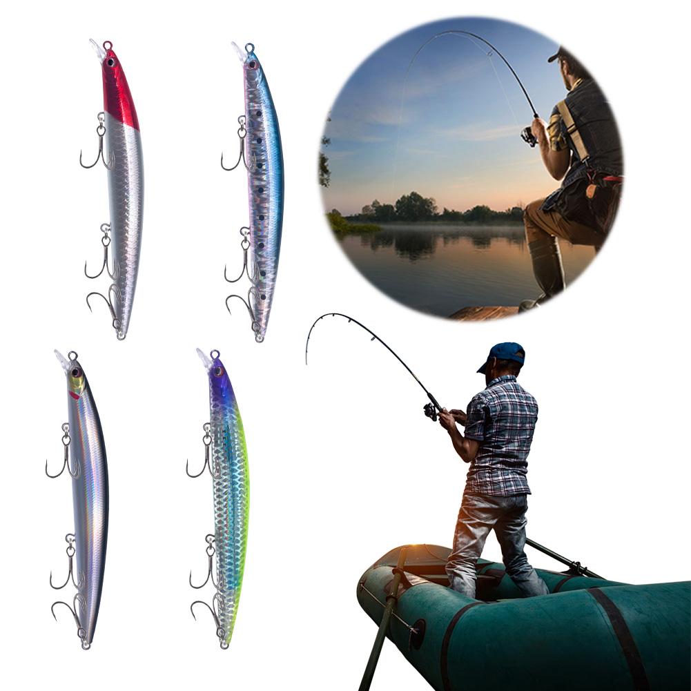 Minnow Fishing Lure 3D Eyes Artificial Bait Fishing Bait Fishing Accessory for Pike Carp Perch Trout Fishing