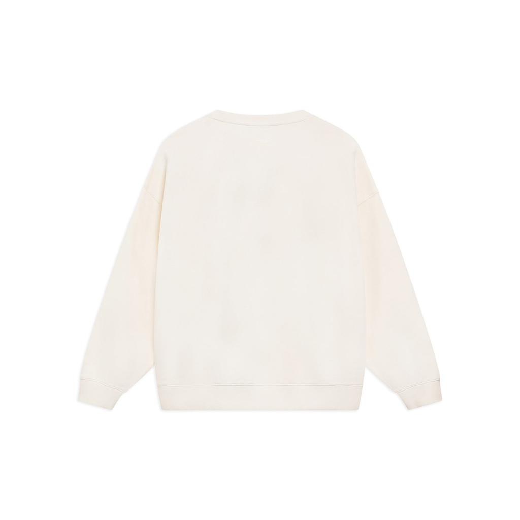 Li Ning Sportlife Sweatshirt Unisex Ecru AWDT527-1