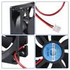 80mm DC Fan, 12V, Computer Fan, 80mm 2-Pin XH 2.54, 8025 High Performance Cooling Fan, 4500RPM, 2-Pack
