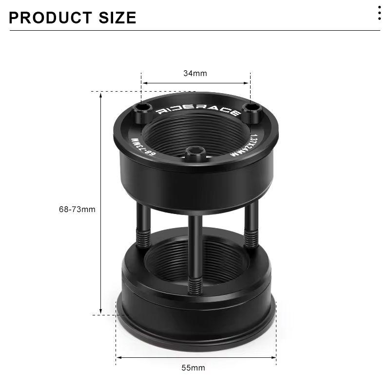 RIDERACE Fahrrad Tretlager Umbausatz Amerikanisch auf Euro 24MM BB BB68/73 Adapter Für BMX Fahrrad Kurbelsatz Teil Schwarz