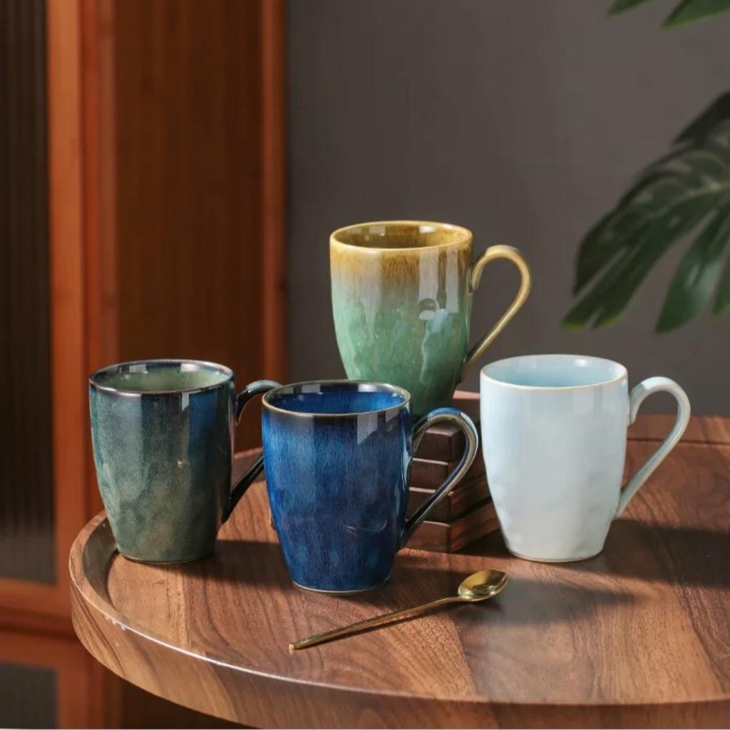 Keramik-Kaffeetasse für Kakao Cappuccino Latte Müsli Chinesische Teetasse Wasser Milch Tasse Spülmaschinenfest Mikrowellengeeignet