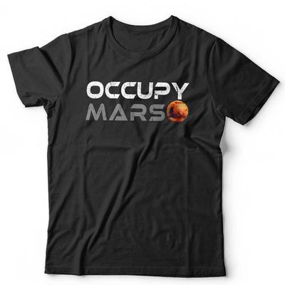 Occupy Mars T-shirt Unisex και Παιδικό Σύμπαν Διάστημα Πλανήτες Nasa Γαλαξίας Ηλιακός