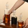 Leak-Proof High Borosilicate Glass Oil Dispenser Airtight Kitchen Bottle Dripless Soy Sauce Vinegar Seasoning Pot for Food