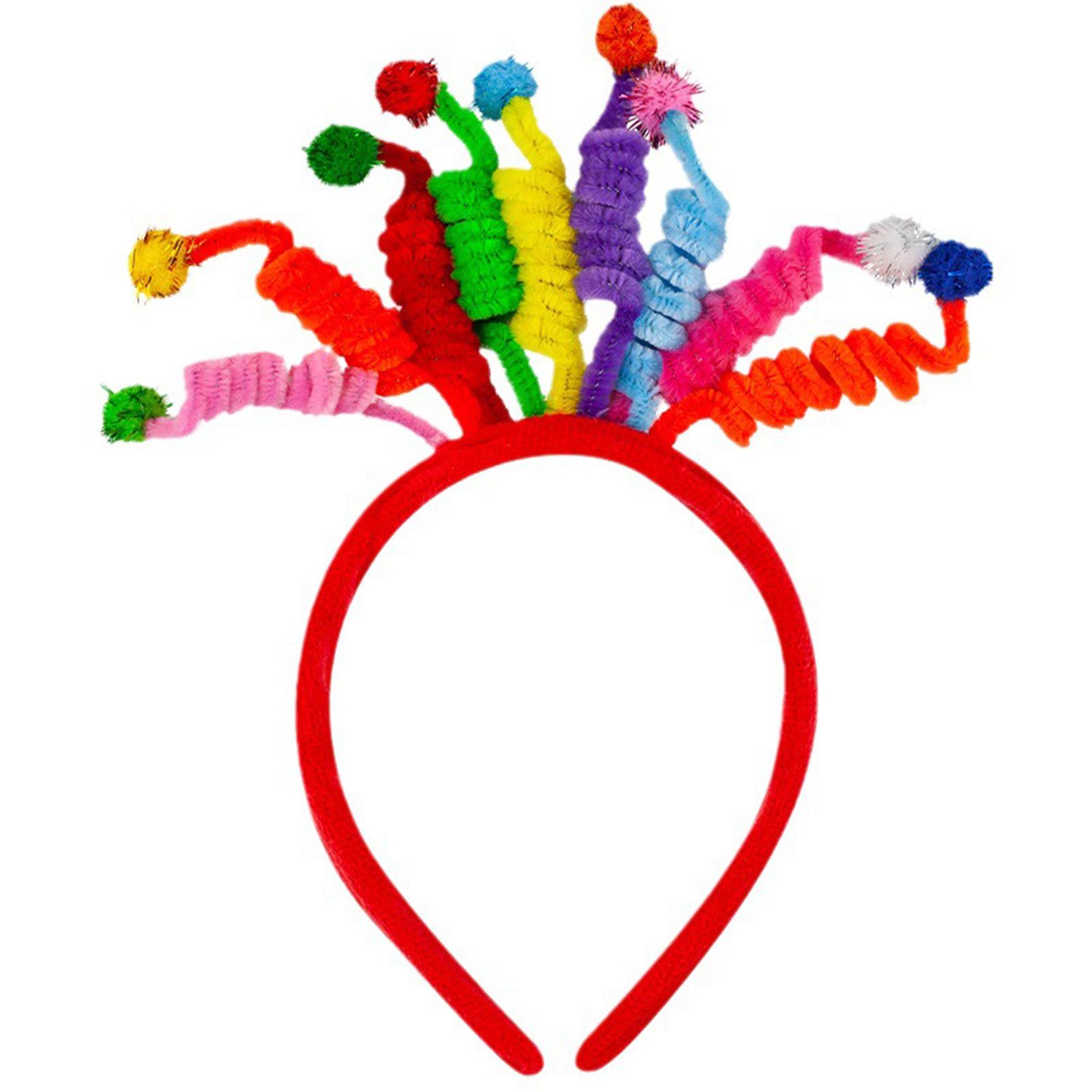 

Новинка Помпоны Шляпа Повязка на голову Цилиндр Ручная работа Аксессуары для торта на день рождения для женщин Повязка на голову Головной убор Искусство на день рождения A