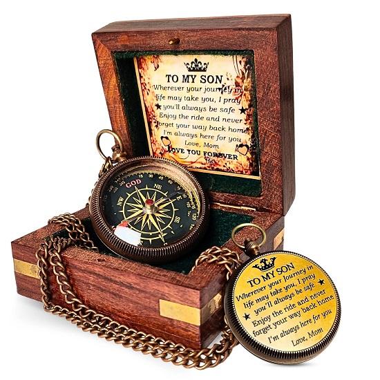 

Working Locket Compass, Necklace , Necklace, Groomsmen , Anniversary , Birthday , Best men Gift