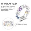 copper Women Rings Sparking Zirconium Ring LOVE Wedding Rings Ideal For Engagement Jewellery Anniversary Gift High Quality
