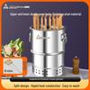 Suncojia Outdoor rauchloser Holzkohlegrill