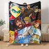 1pc UFO Robot Grendizer8 Blanket, Gift, for Men and Women, Soft Blanket, Good for Sofa Bed Couch Travel, Lightweight Flannel Blanket