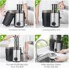 Ultra Power Centrifugal Juicer Machine Feed Fruit Vegetable Extractor 400W Dual Speed Control 304 Stainless Filter Blade 1600ml