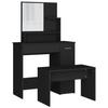 VidaXL Vanity Set, Makeup Table with Stool and Mirror, Cosmetic Dressing Table for Bedroom, Modern, 3114148