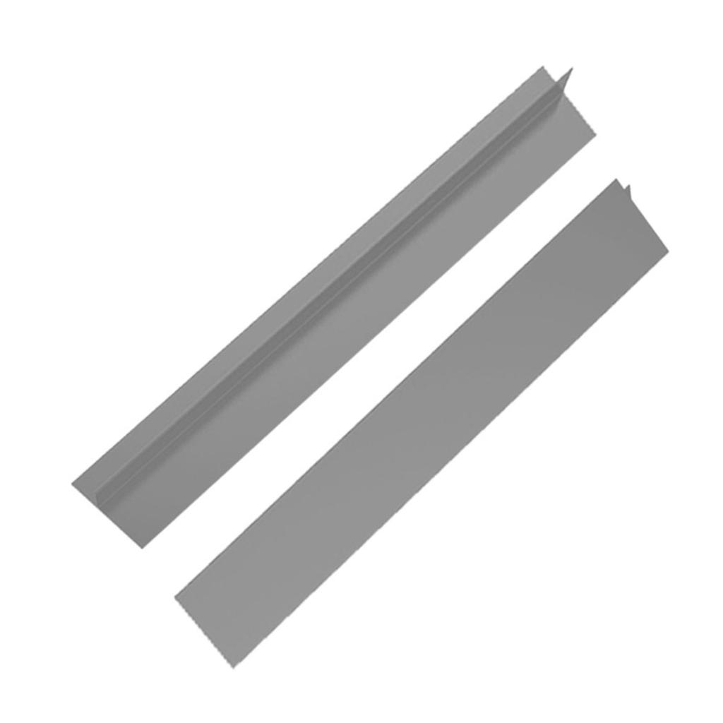 2Pcs Kitchen Stove Counter Gap Covers T Shape Silicone Strip Gas Stove Protector Heat Resistant Mat Slit Cleaning Pad