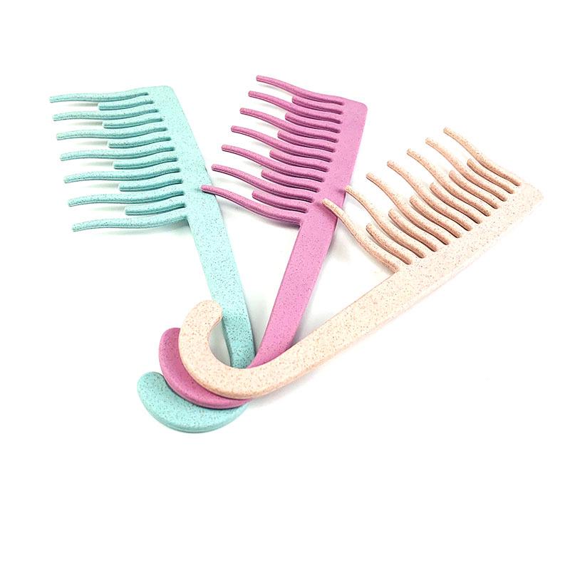 Women's Black Cat Ear Cushion Massage Comb – Portable, Smooths Hair