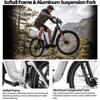 Bicicletă Electrică TTGO E-SUVO Motor 250W Baterie 48V15Ah Autonomie Maximă 120km Anvelope 27.5“ × 2.4” Cadru Suspensie Completă Frâne cu Disc Hidraulice Shimano 7 viteze
