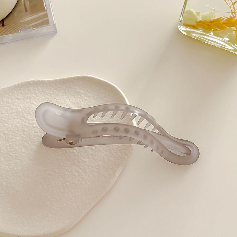 

1 шт. Простая и прозрачная матовая заколка-уточка, женский французский ленивый стиль, креативная темпераментная заколка для волос, аксессуар для волос