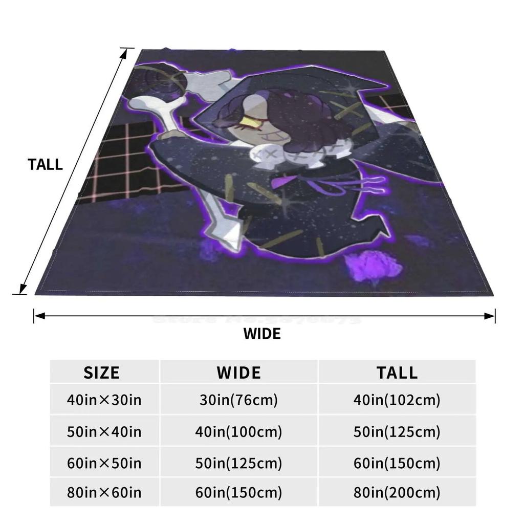 Licorice Cookie Soft Warm Light Thin Blanket Cookie Run