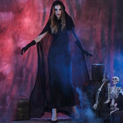 Black Witch Costume for Women Halloween Vampire Dress