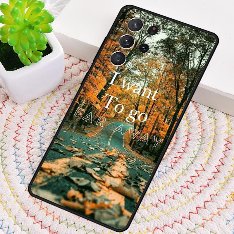 Travel mountain sea beach quotes TPU Phone Case For Samsung Galaxy note 10 pro S26 S25 S24 S23 S22 Ultra Plus S21 FE S20 Cover