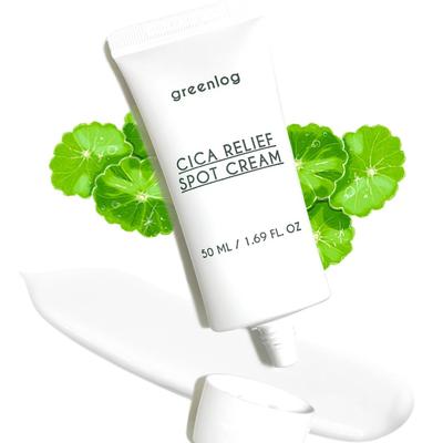 Green Log Cica Relief Crema Spot 50ml per glutei, brufoli, cosce, problemi all'inguine, pigmentazione, glutei, acne sulla schiena, protezione pelle, 1 pezzo