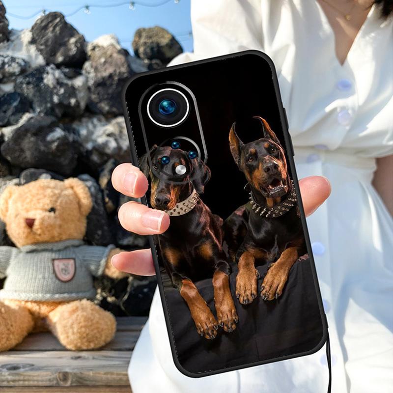 Dachshund Doberman Dog Phone Case For Honor 90 Lite 50 70 Magic 5 6 Pro X6 X7 X8 X9 X6a X7a X8a X9a X9b X8b Cover