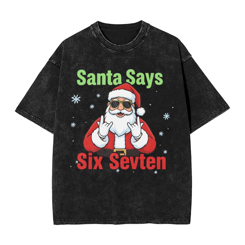Novelty Lets Get 6 7endy Funny 67 Meme Tshirt Men Round Collar Pure Cotton Washed T Shirt Short Sleeve Tees Printed Clothing