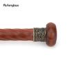 Copper Rotate Round Wooden Traditional Fashion Stick Decorative Cospaly Party Wood Cane Halloween Wand 95cm