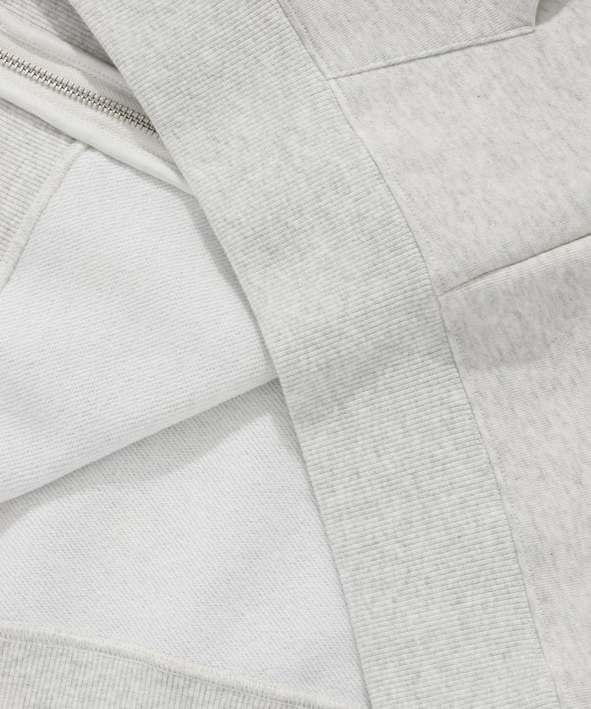 COVERNAT C Logo Hoodie Zip-Up Oatmeal