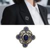Lovely Bowknot Heart Oval Brooch With Rhinestones Detail, Chest Badge Accessory For Bridal Party And Cocktail Event