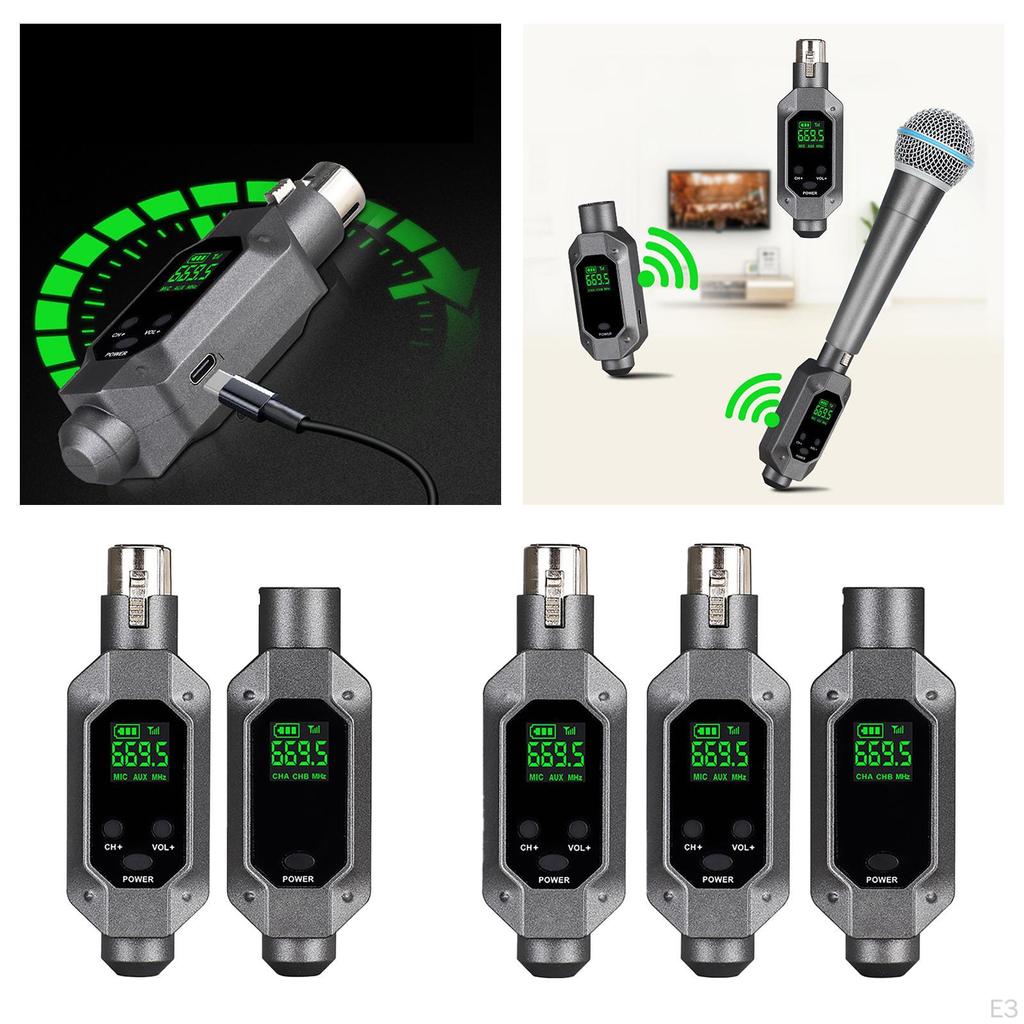 Microphone System with Receiver for Mixers and PA Systems