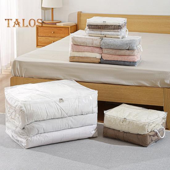 Torba do przechowywania kołder z podwójnymi zamkami błyskawicznymi Duża pojemność Przezroczysta konstrukcja Wodoodporna Łatwa do czyszczenia Wielokrotnego użytku Odporna na wilgoć torba do przechowywania