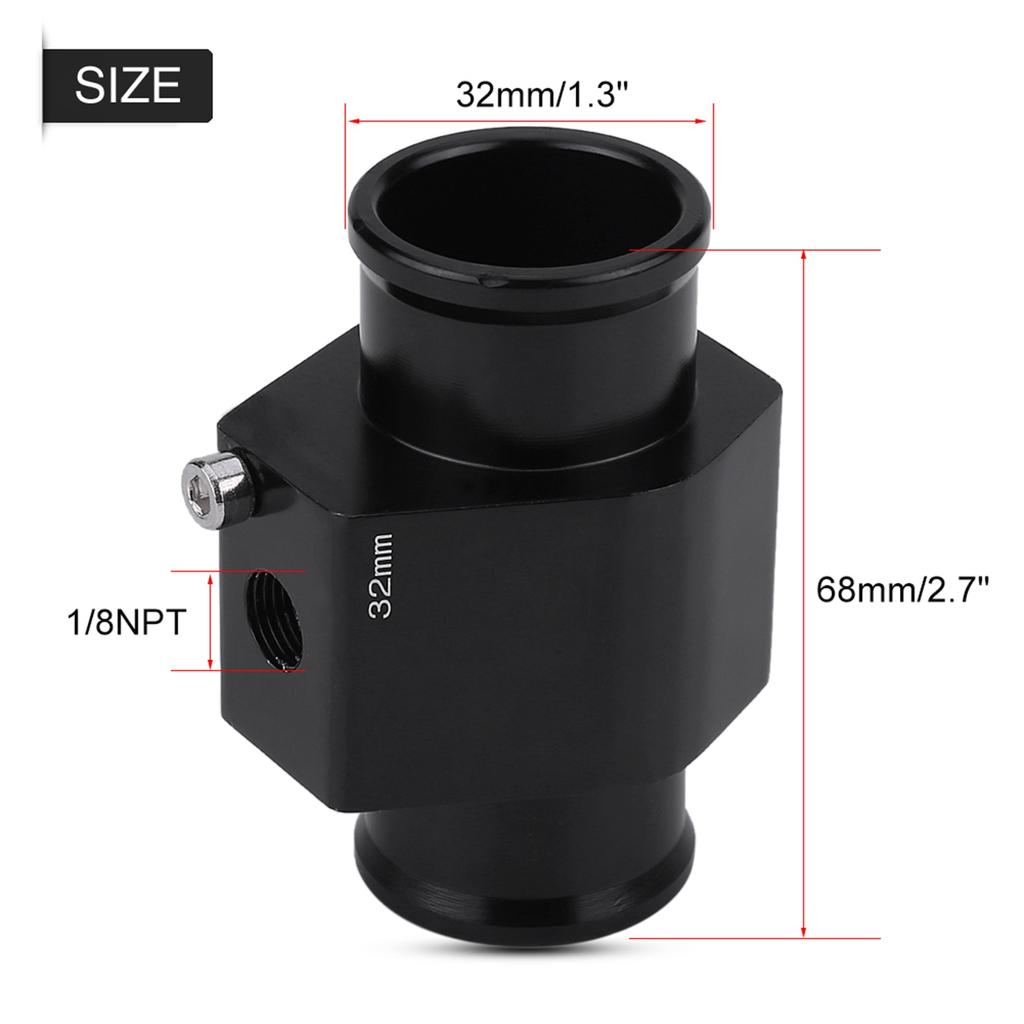 Auto Wassertemperatur Temperatur Verbindungsrohr Schlauch Sensor Anzeige Adapter