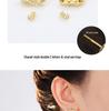 Trendy Double C Stud Earrings: Chic & Luxurious Fashion Jewelry