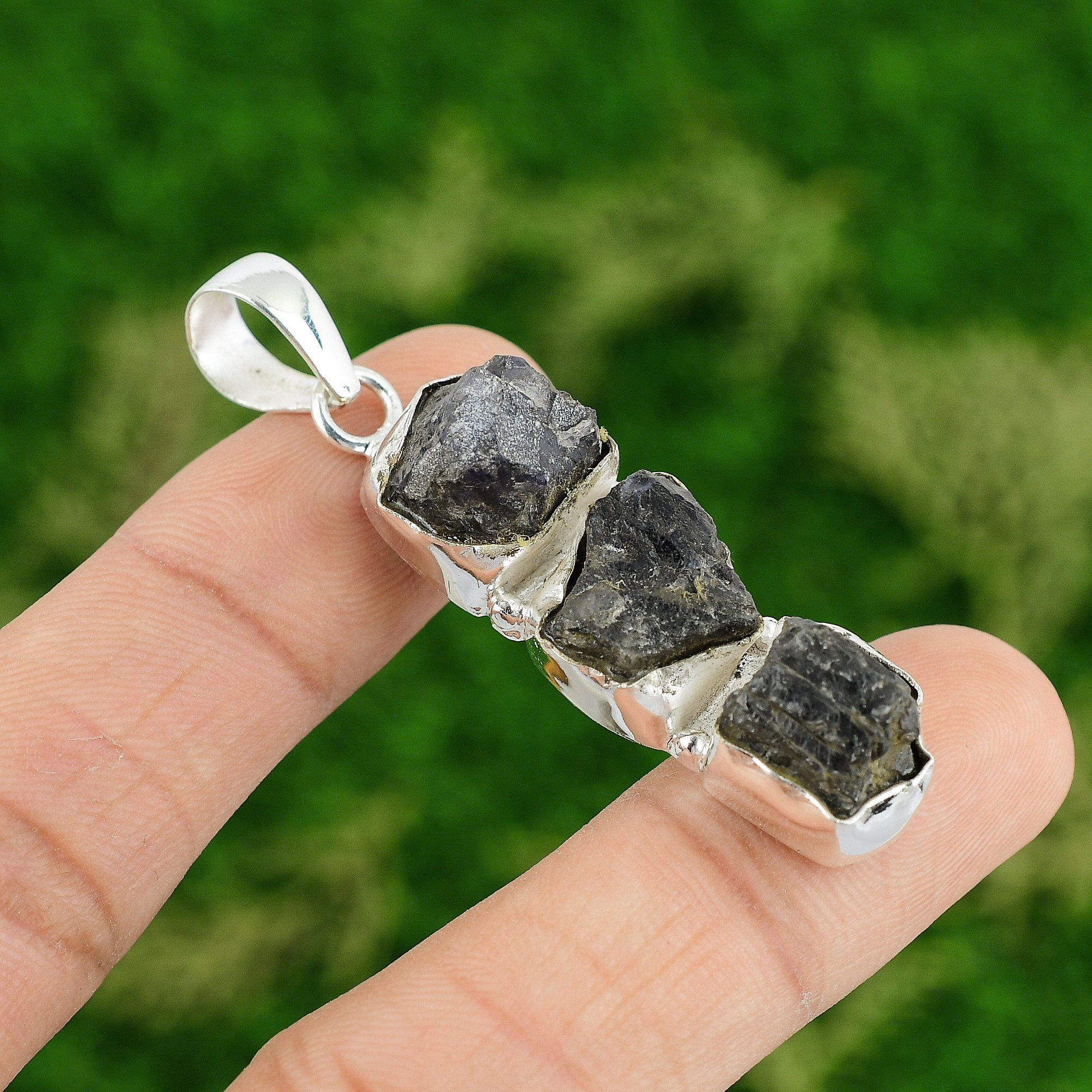 

Daughters Day Deal Natural African Amethyst Rough Sister Pendant Sterling Silver