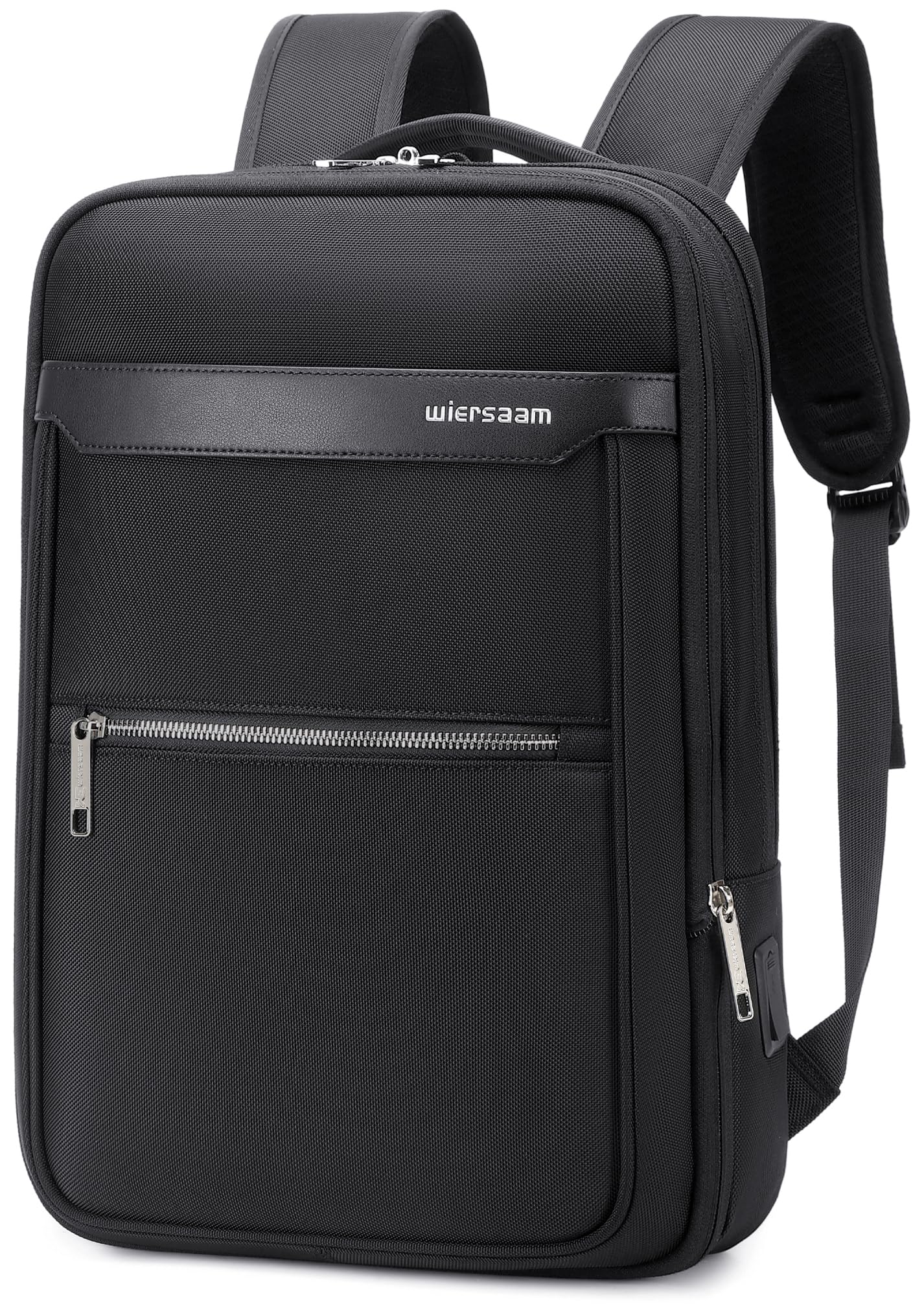 

Business Backpack for A4 USB Charging Computer Bag [Bahoes] Men, Thin, Expandable, Multi-Business Backpack, 15.6-inch PC, Storage, Ultra-thin,