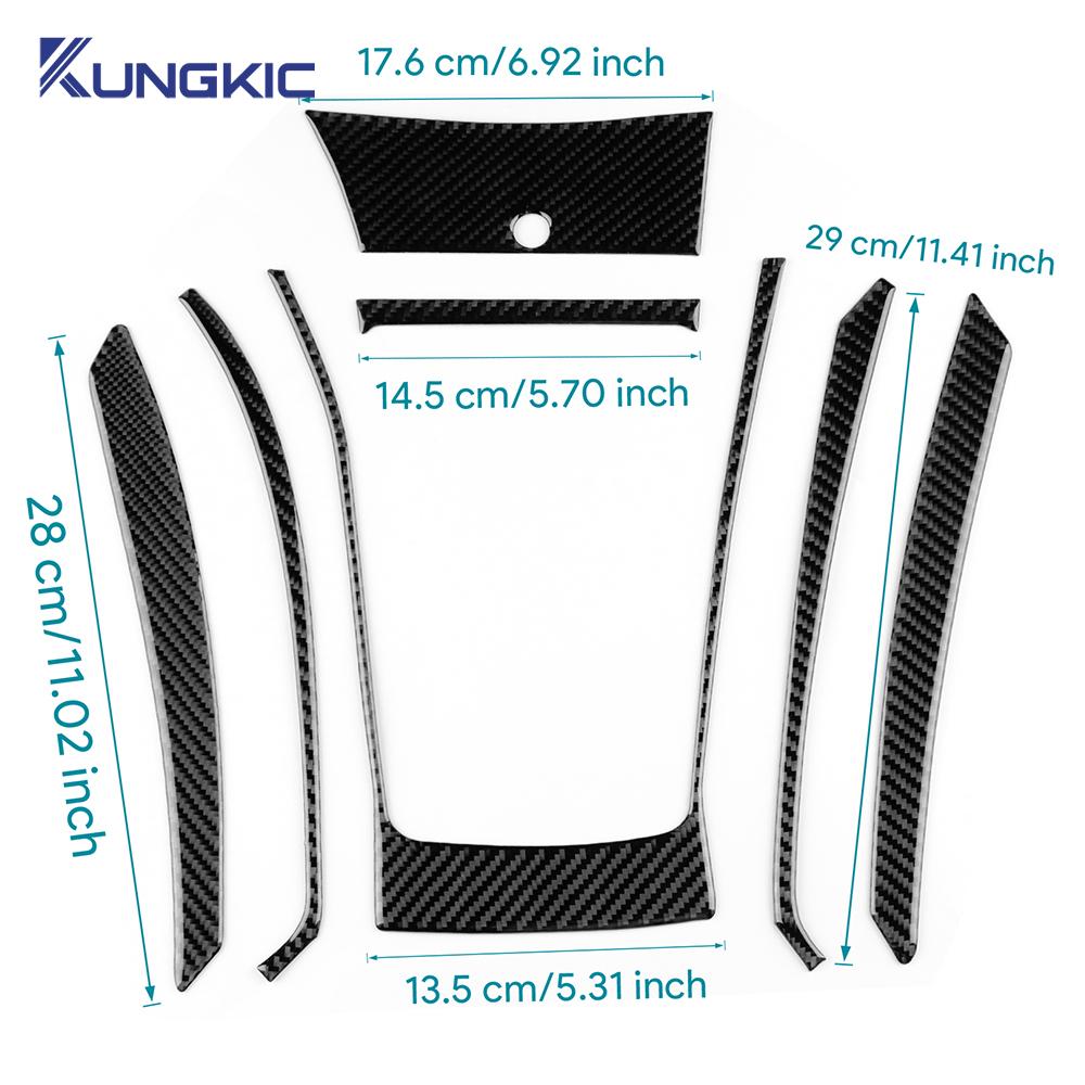 Real Soft Carbon Fiber Sticker For Vauxhall Opel Astra H MK5 2004 2005 2006 2007 2008 2009 2010 LHD RHD Car Gear Shift Panel Tri