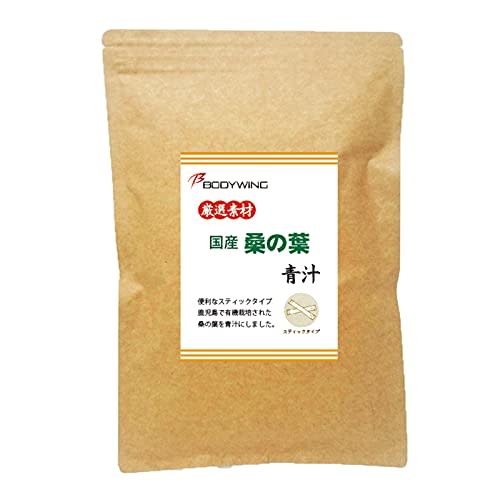 Organically Grown Mulberry Leaf Juice from Kagoshima Prefecture, 60 Convenient Sticks, Quick-Dissolving Powder, Mulberry Tea, Made in Japan